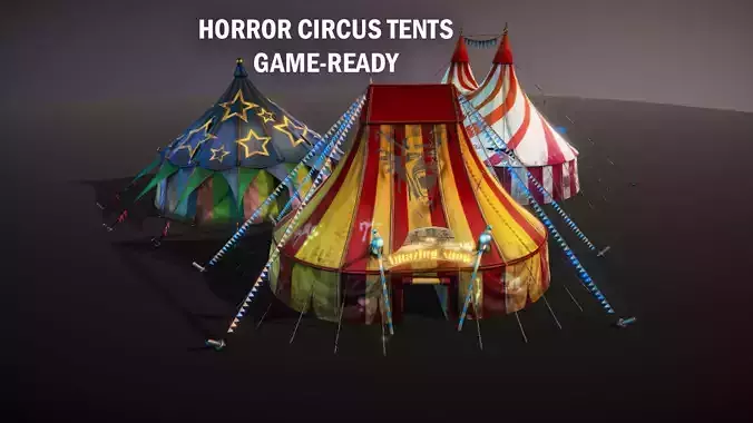 Horror circus tents