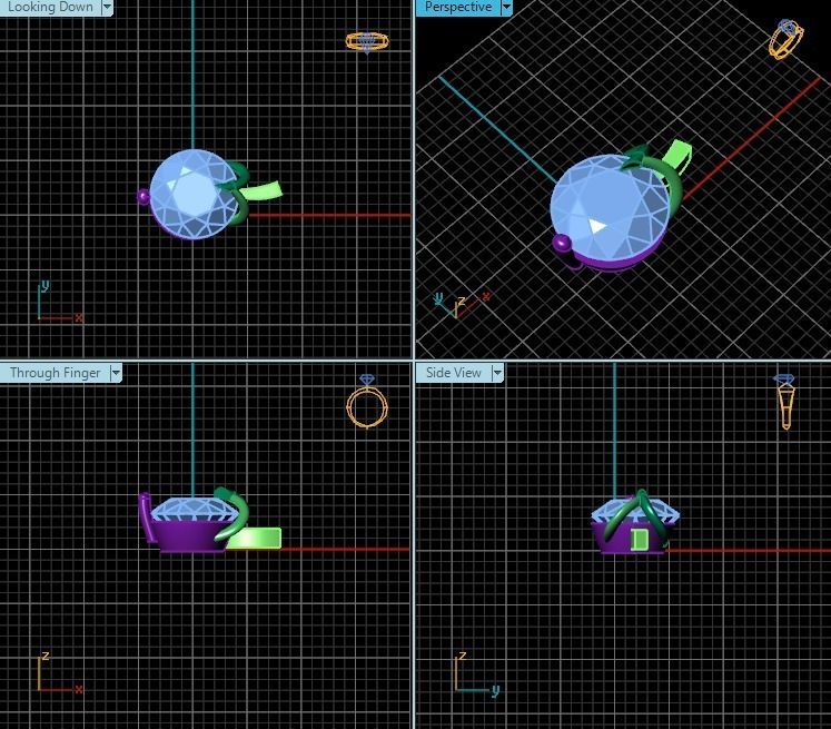 Pendant T01267 3D print model_2