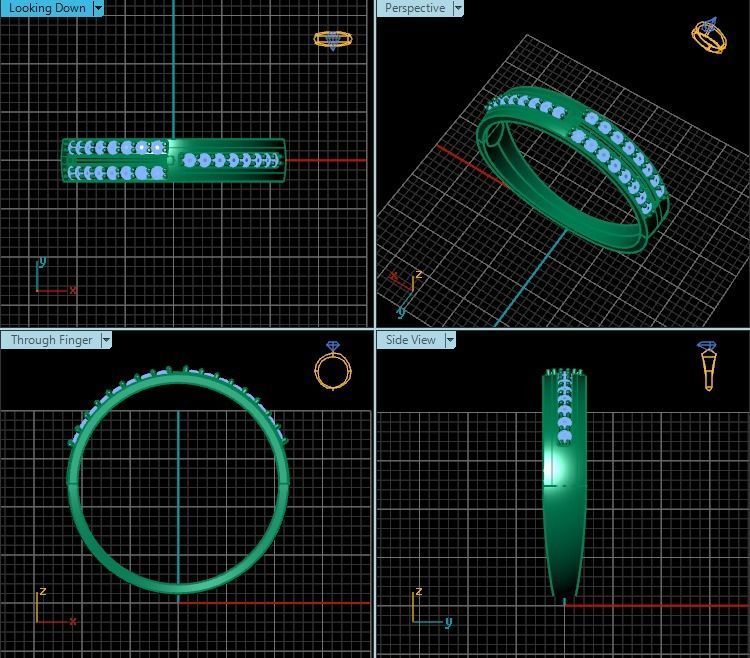 Ring T01269 3D print model_2