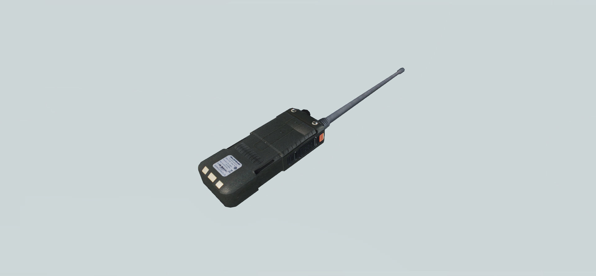 Lowpoly Walkie Talkie Low-poly 3D model_2