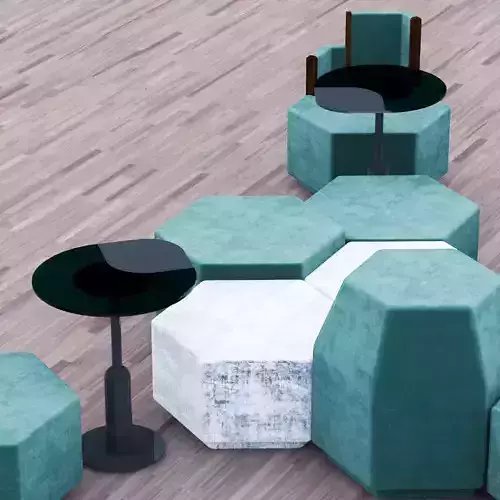 Cafeteria Seating 3D model