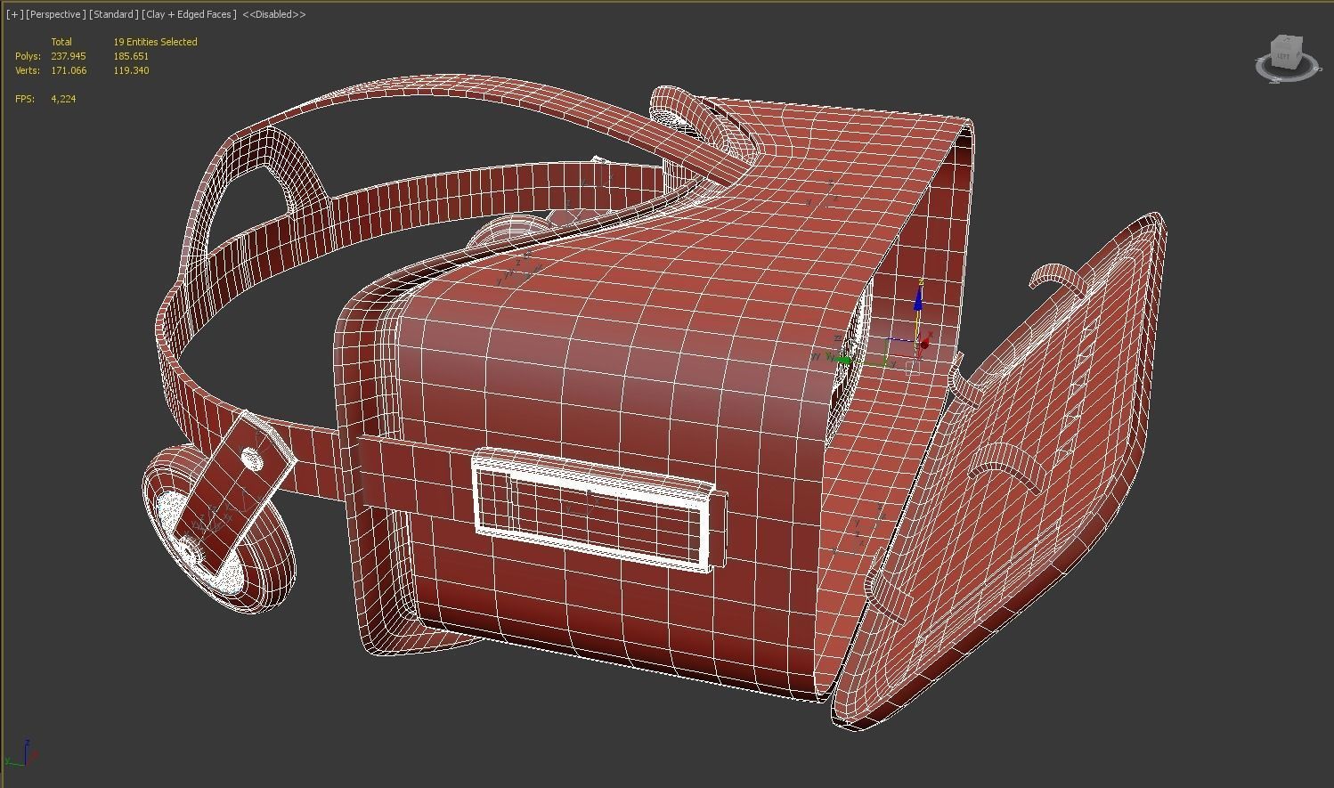 VR Glass Oculus Rift 3D model_4