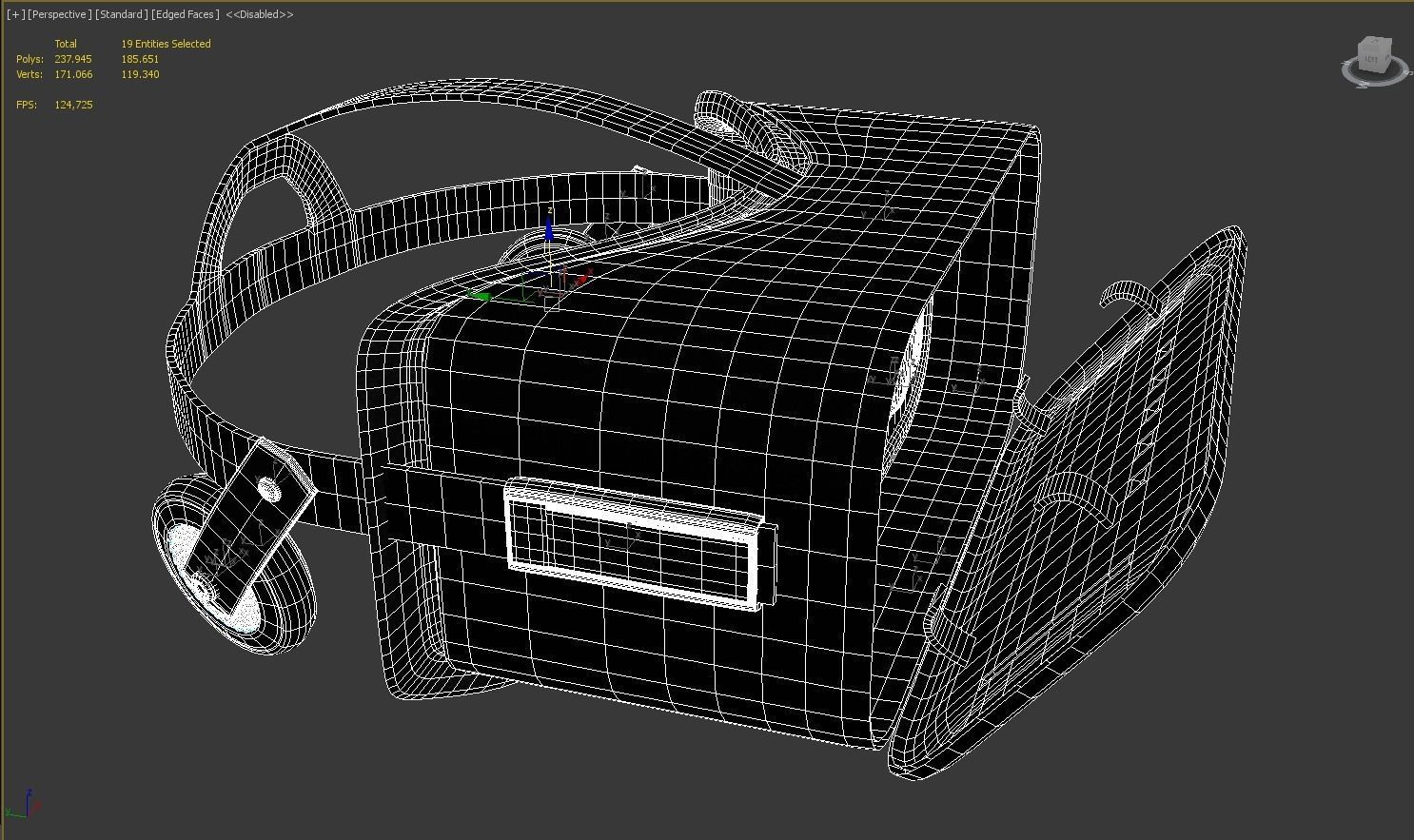 VR Glass Oculus Rift 3D model_5