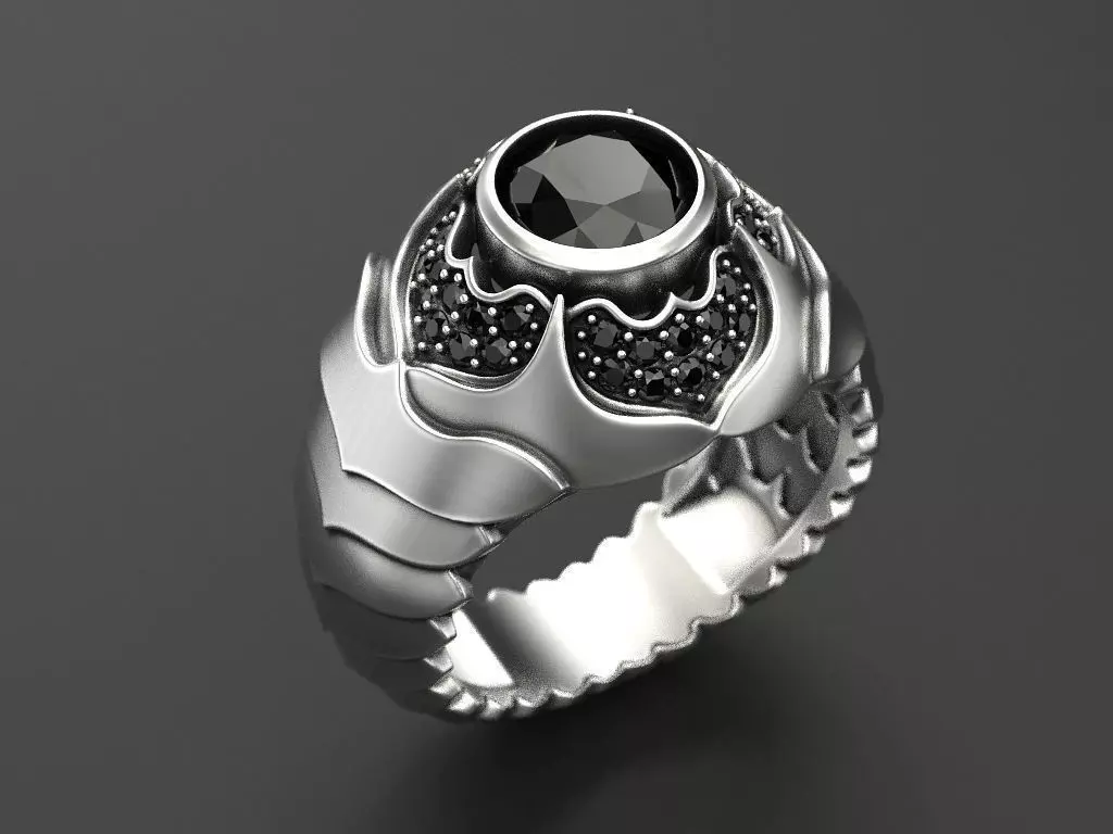 Men Scale Ring 3D print model_0