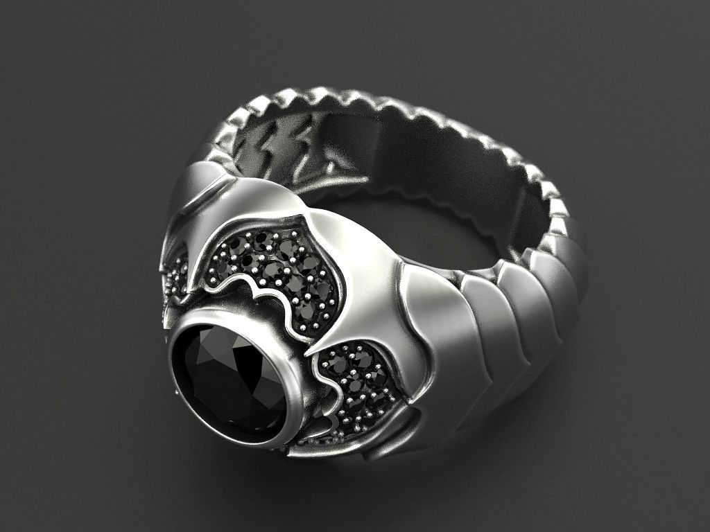 Men Scale Ring 3D print model_1
