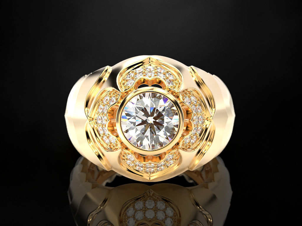 Men Scale Ring 3D print model_14