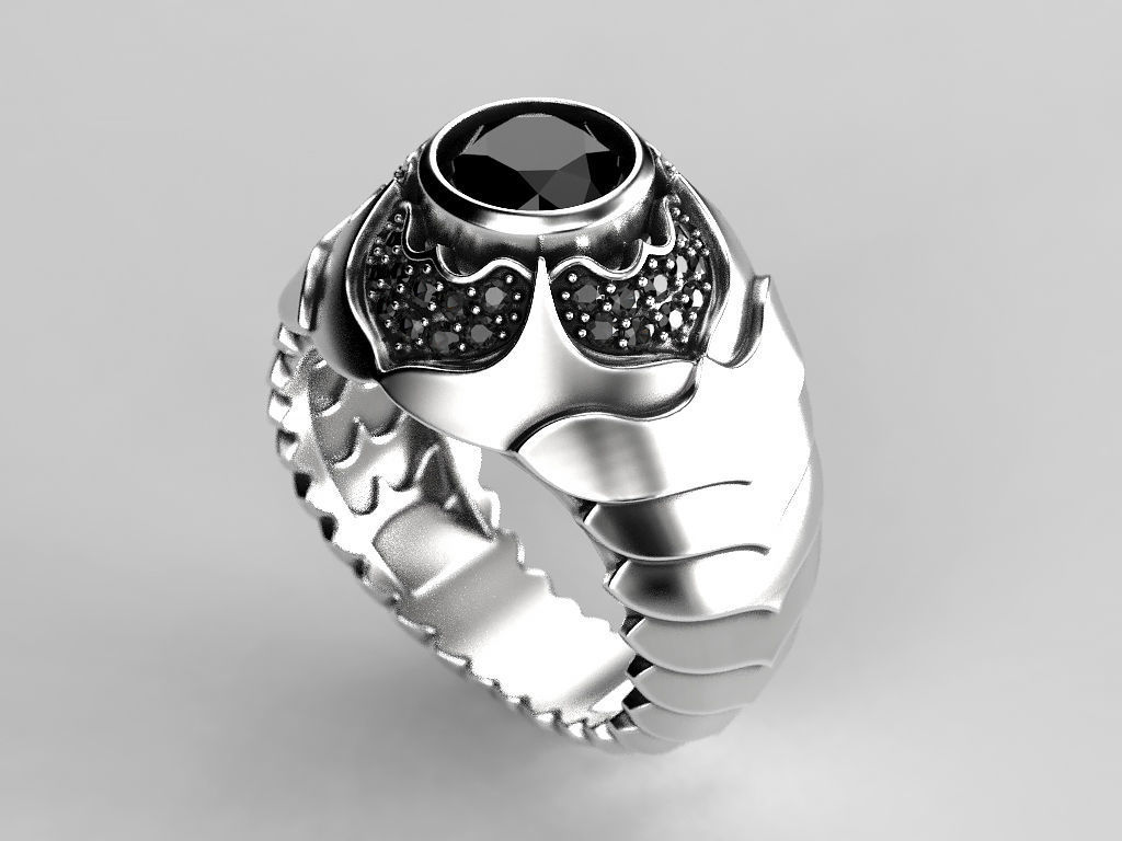 Men Scale Ring 3D print model_8