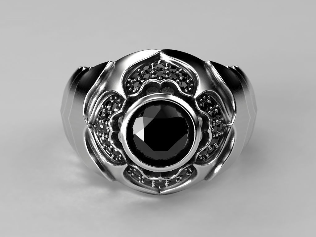 Men Scale Ring 3D print model_4
