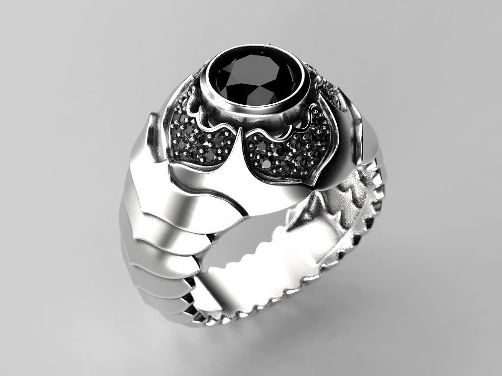Men Scale Ring 3D print model_9