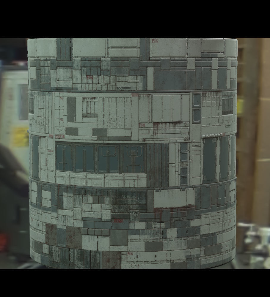 Scifi Wall Panel Texture Set B Texture_4