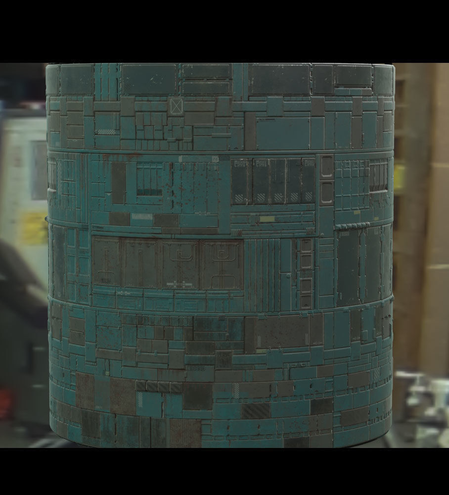 Scifi Wall Panel Texture Set B Texture_3