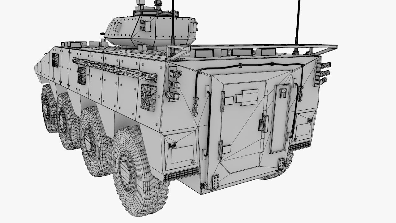 Armored Infantry Fighting Vehicle 3D model_16