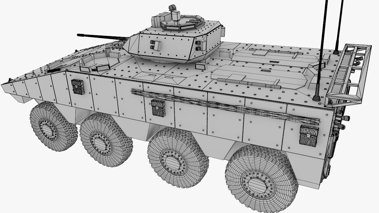 Armored Infantry Fighting Vehicle 3D model_13