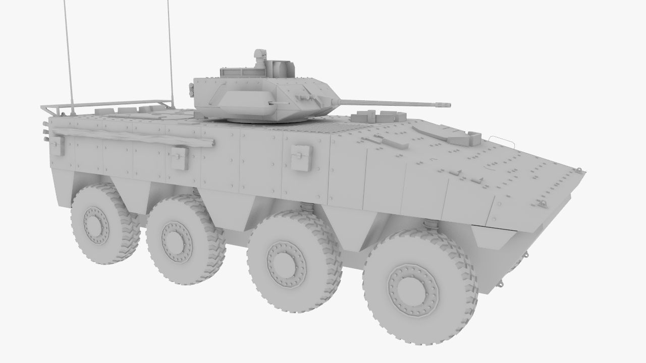 Armored Infantry Fighting Vehicle 3D model_2