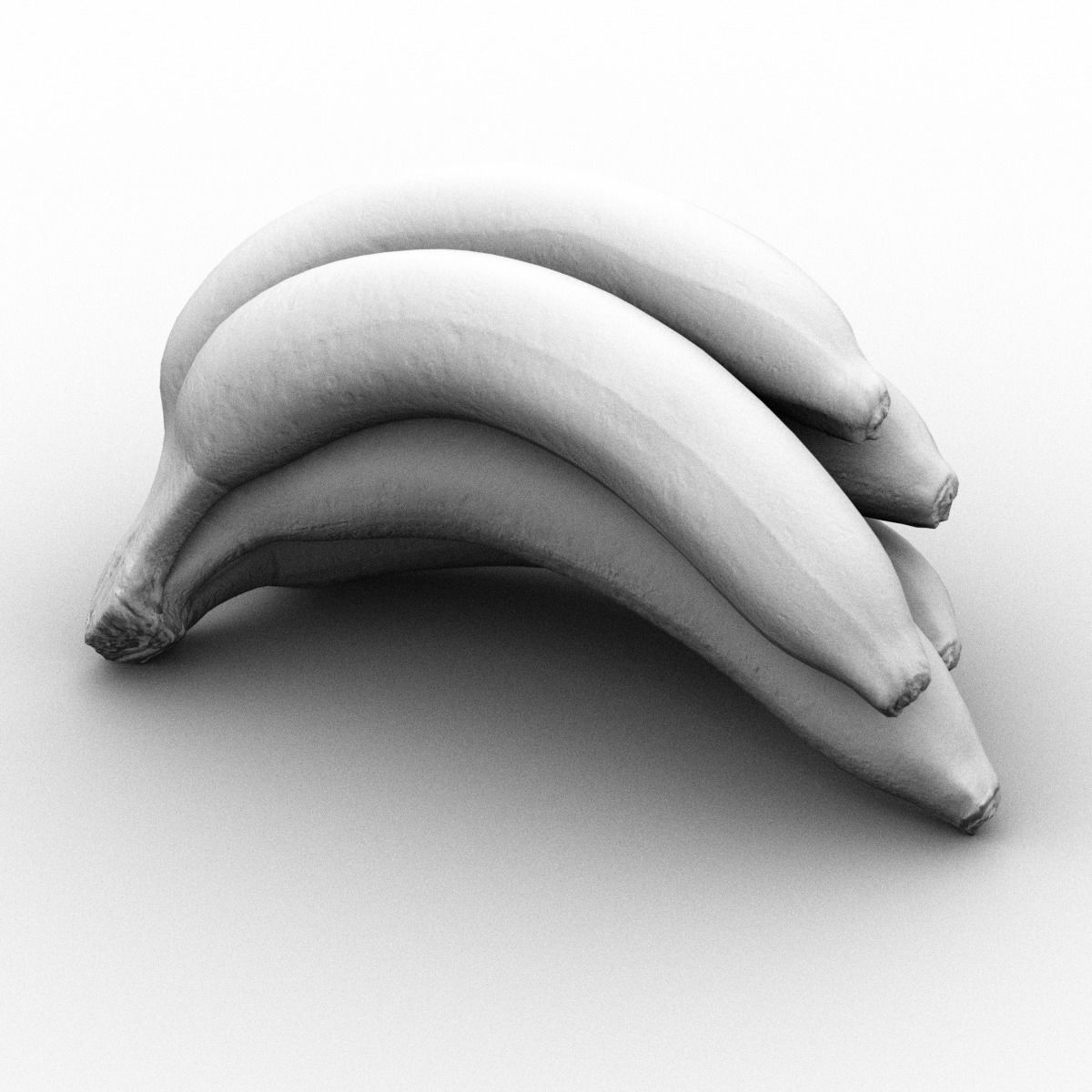 Banana bananas - bananas Low-poly 3D model_7