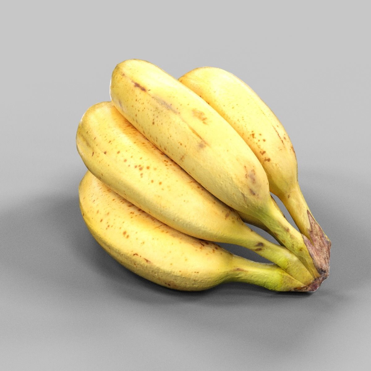 Banana bananas - bananas Low-poly 3D model_5
