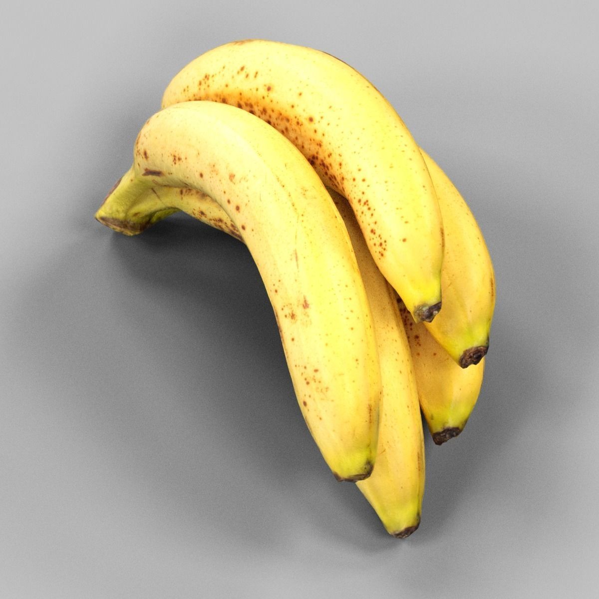 Banana bananas - bananas Low-poly 3D model_2