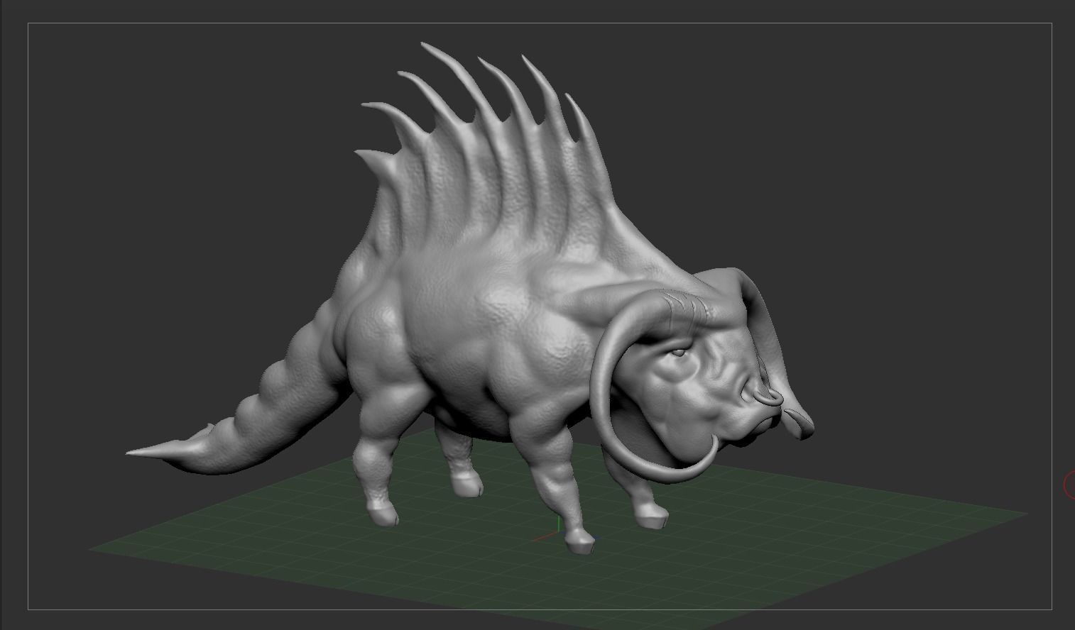 Creature - Spinodon Free 3D model_9