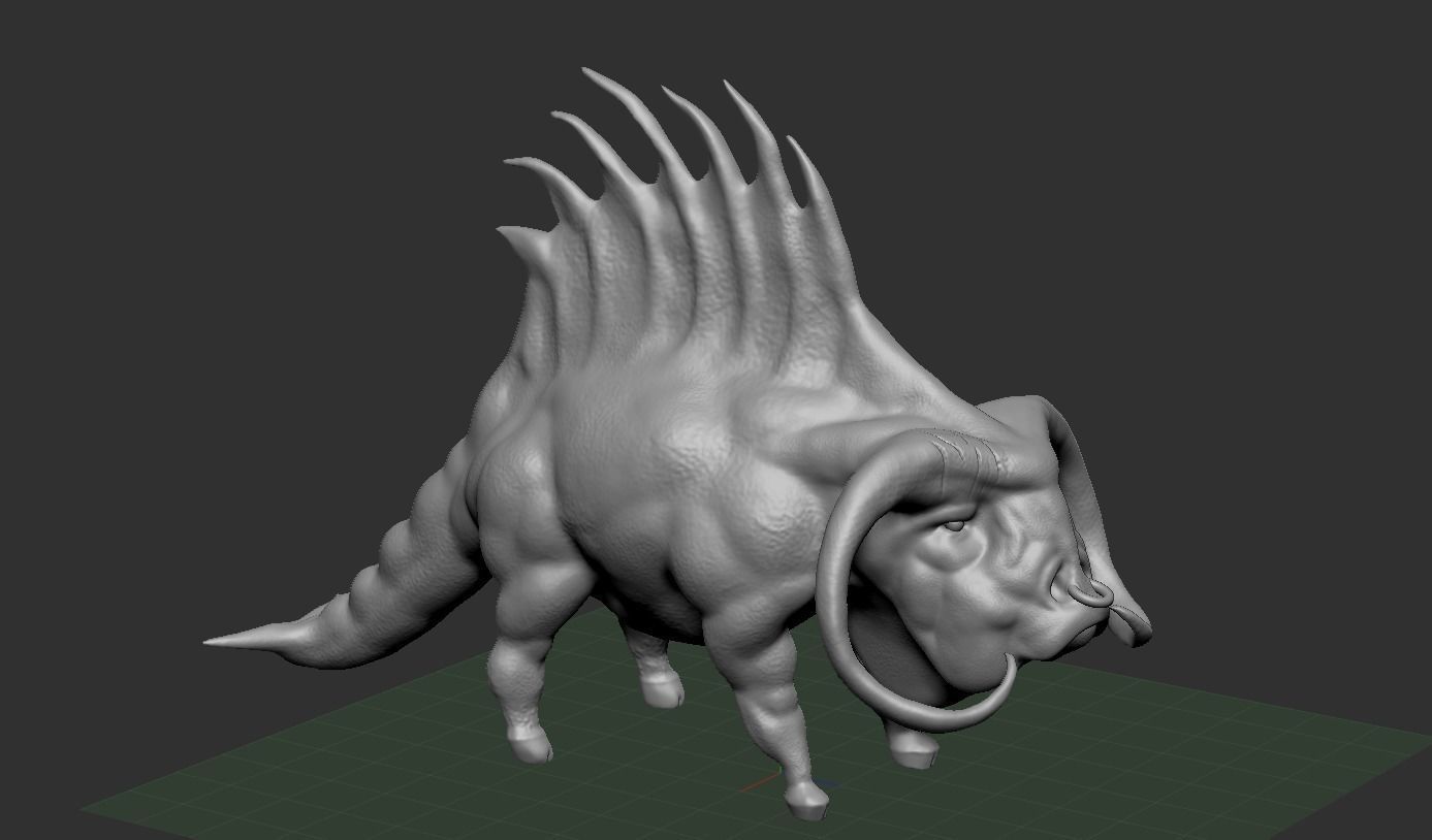 Creature - Spinodon Free 3D model_8