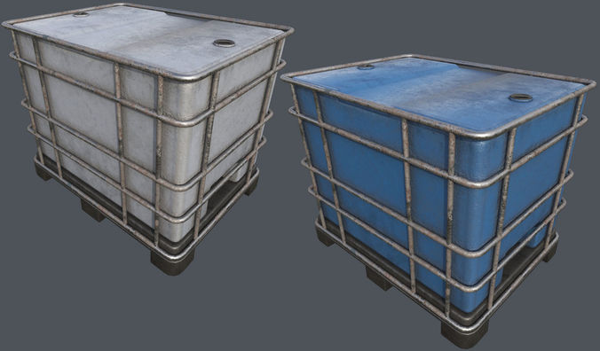Liquid Container PBR Low-poly 3D model