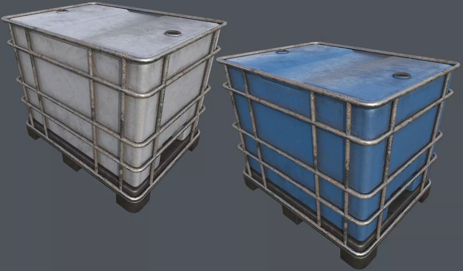 Liquid Container PBR Low-poly 3D model_0