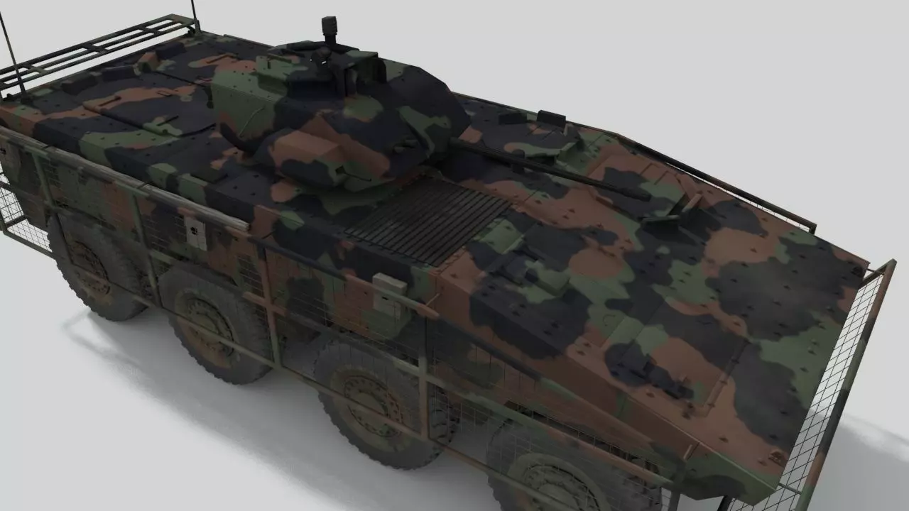 Amoured Infantry Fighting Vehicle 3D model_0