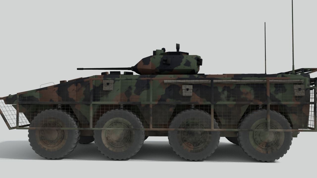 Amoured Infantry Fighting Vehicle 3D model_3