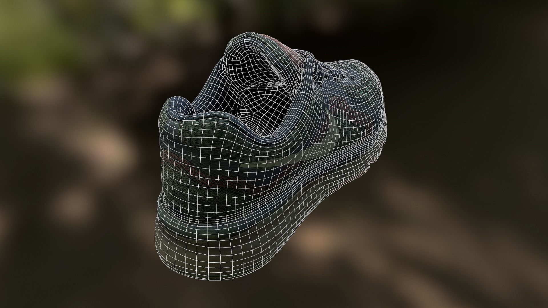 Worn Nike Air shoe low poly 3D model Low-poly 3D model_8