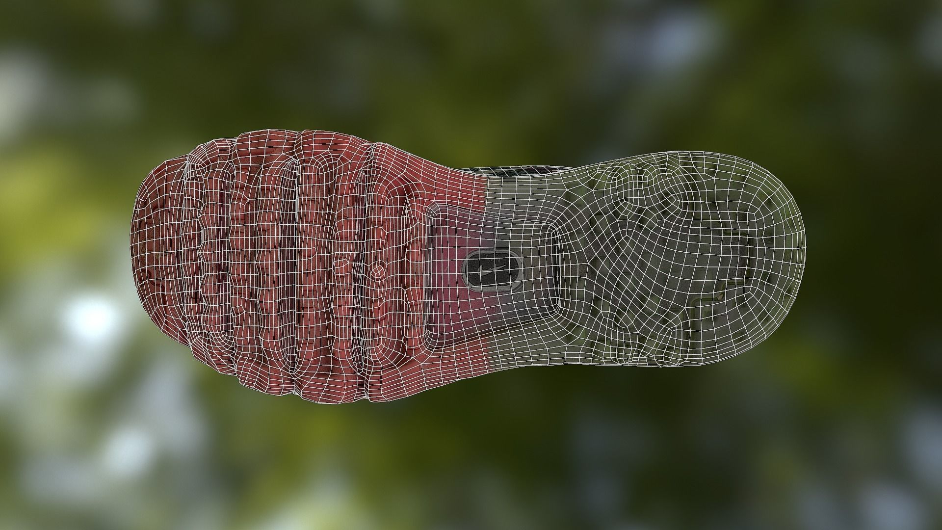 Worn Nike Air shoe low poly 3D model Low-poly 3D model_12