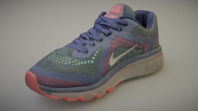 Worn Nike Air shoe low poly 3D model Low-poly 3D model