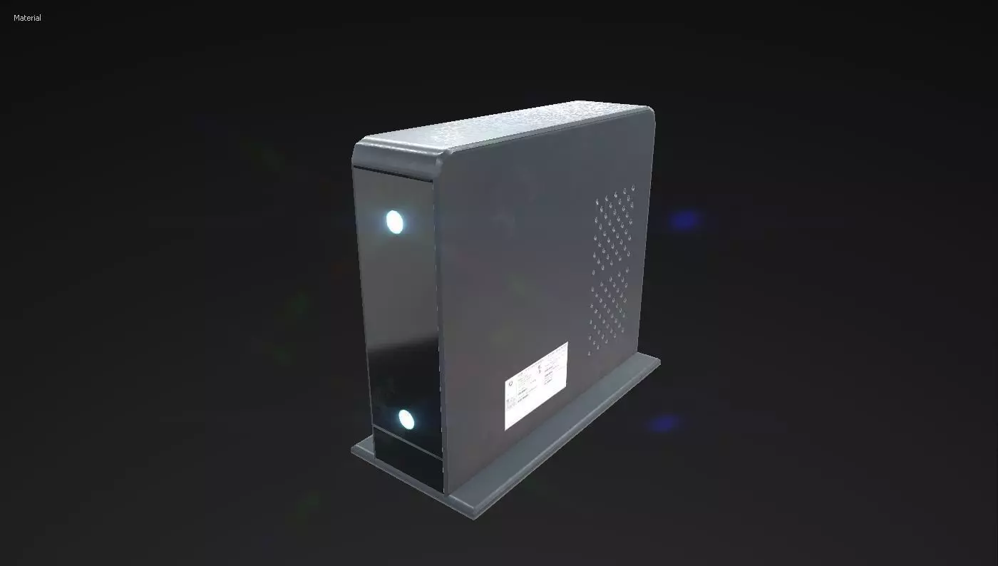 Modem wireless router Low-poly 3D model