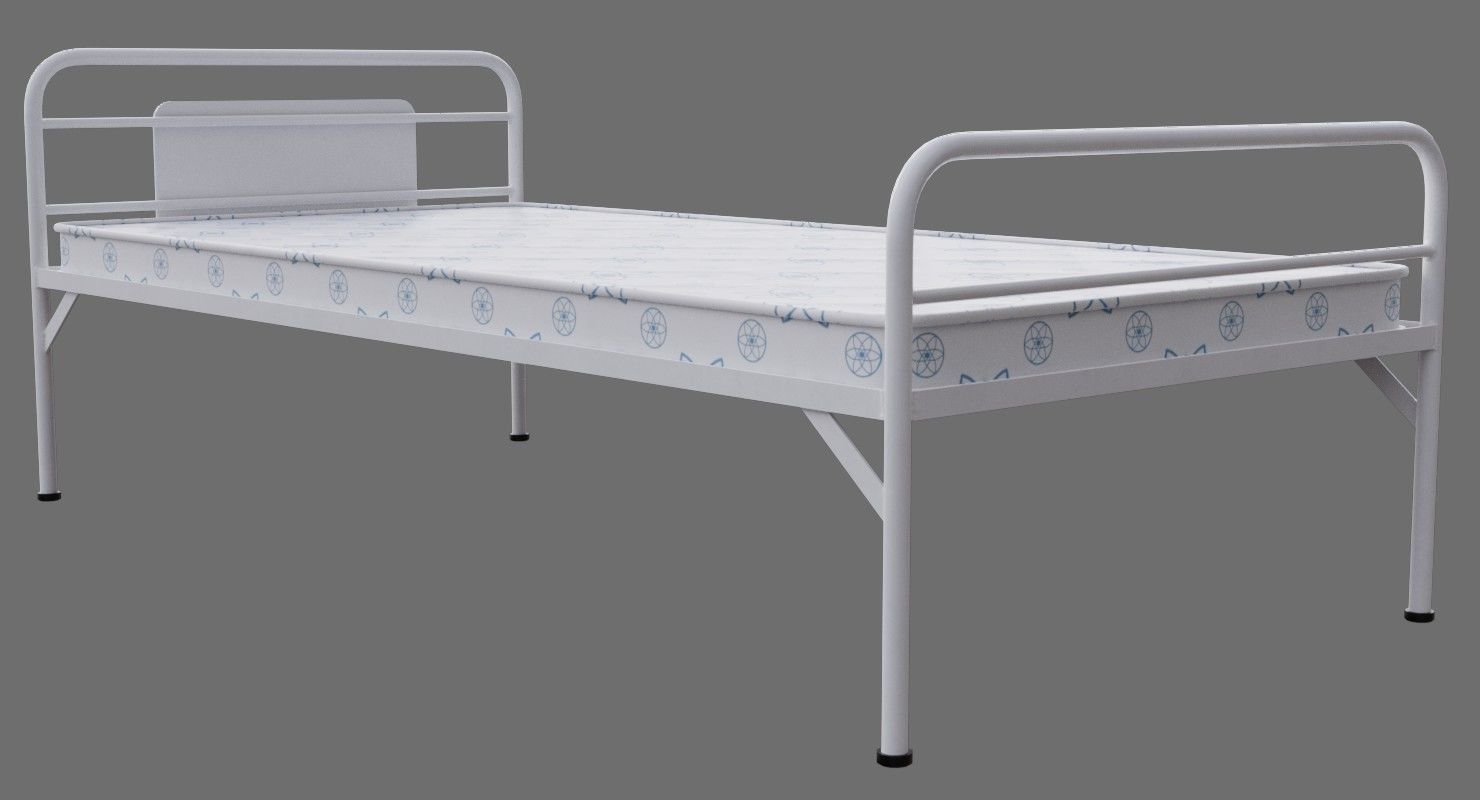 Bed 1A Low-poly 3D model_6