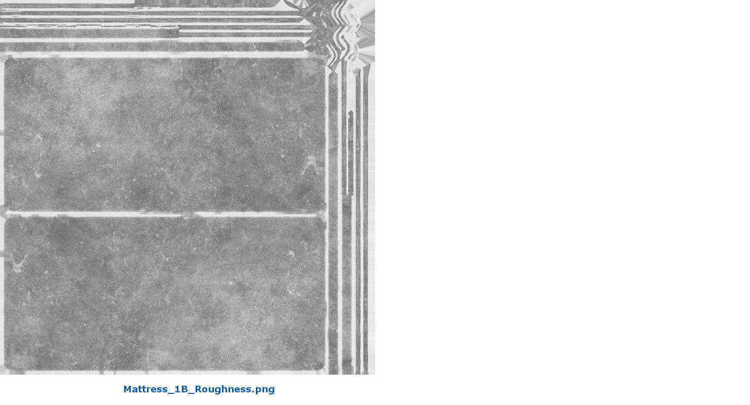 Bed 1B Low-poly 3D model_15