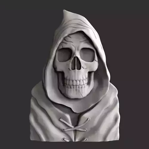 3d STL models for CNC Skull monah