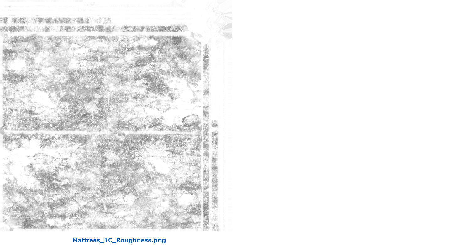 Bed 1C Low-poly 3D model_15