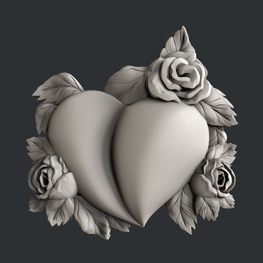 3d STL models for CNC Valentines day 3D model_2