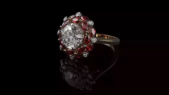 Ruby And Diamond Rings