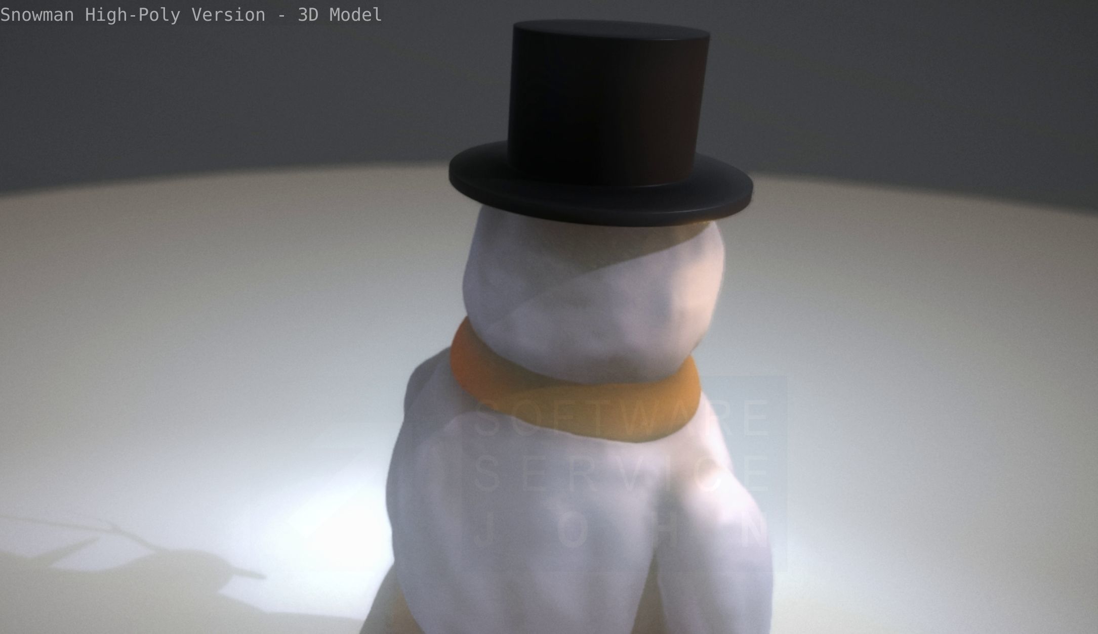 Snowman High-Poly-Version 3D model_29