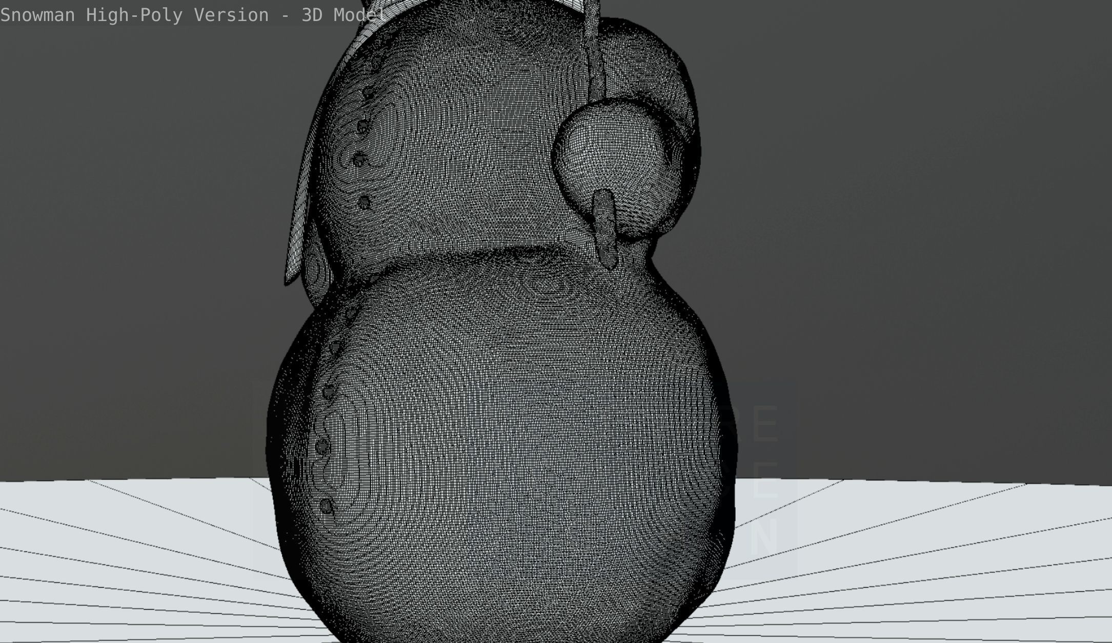 Snowman High-Poly-Version 3D model_57