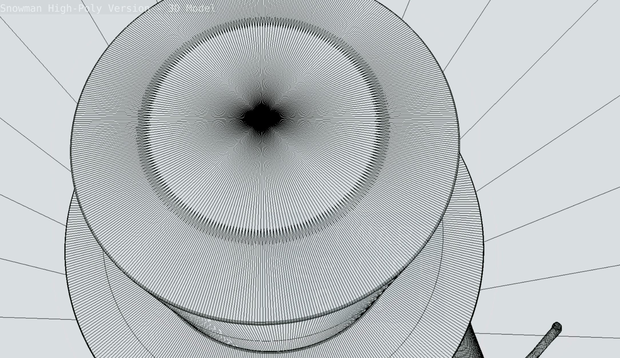 Snowman High-Poly-Version 3D model_8