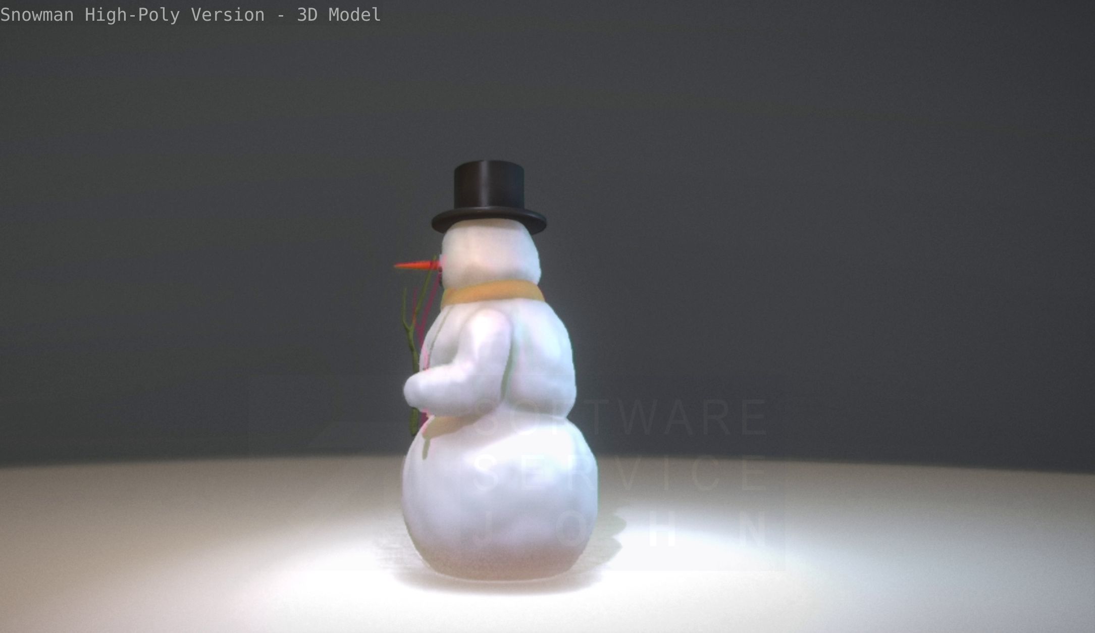Snowman High-Poly-Version 3D model_64