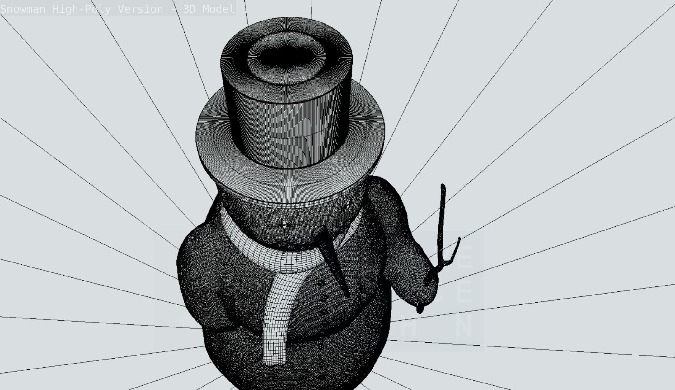 Snowman High-Poly-Version 3D model_53