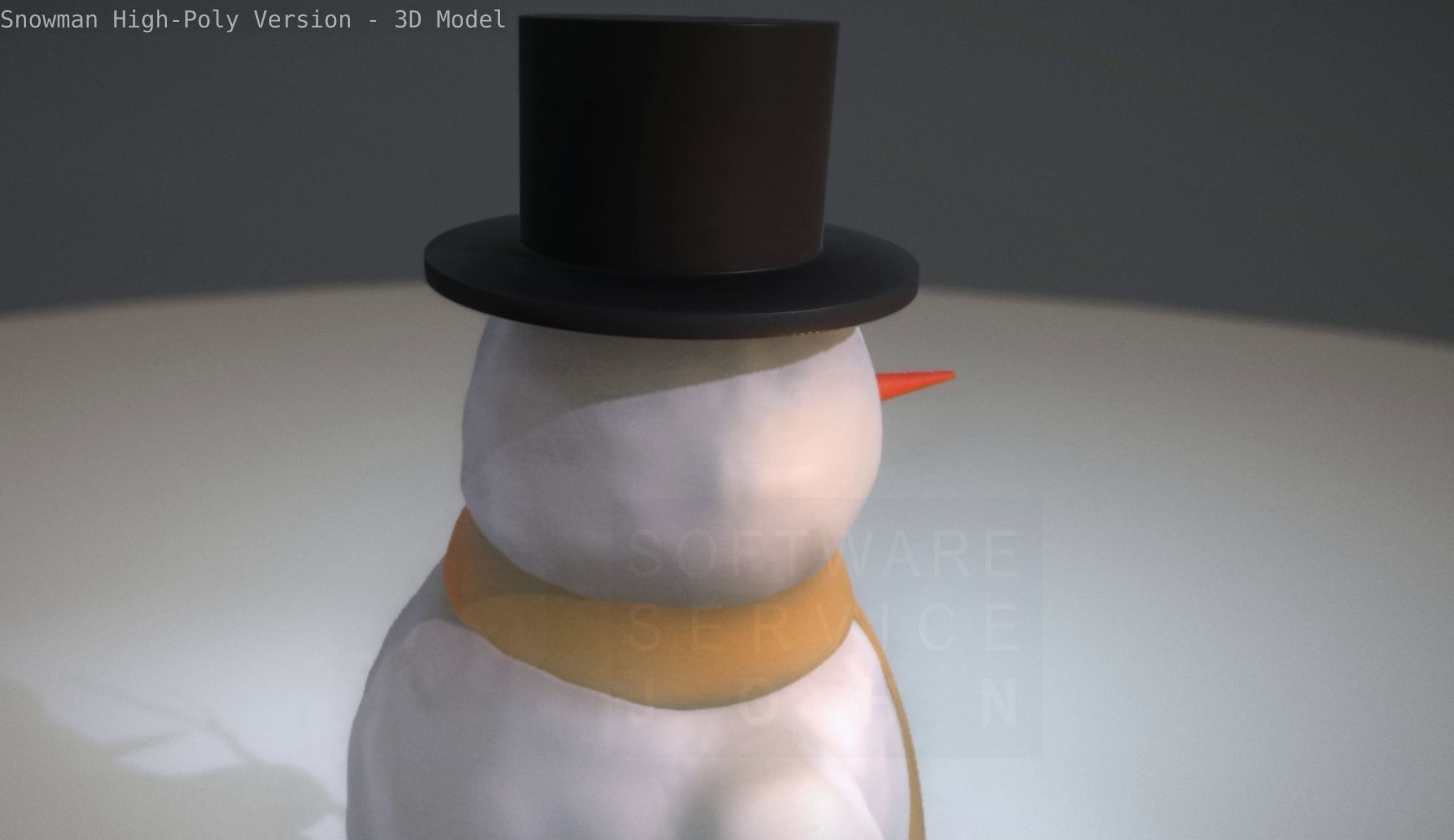 Snowman High-Poly-Version 3D model_61