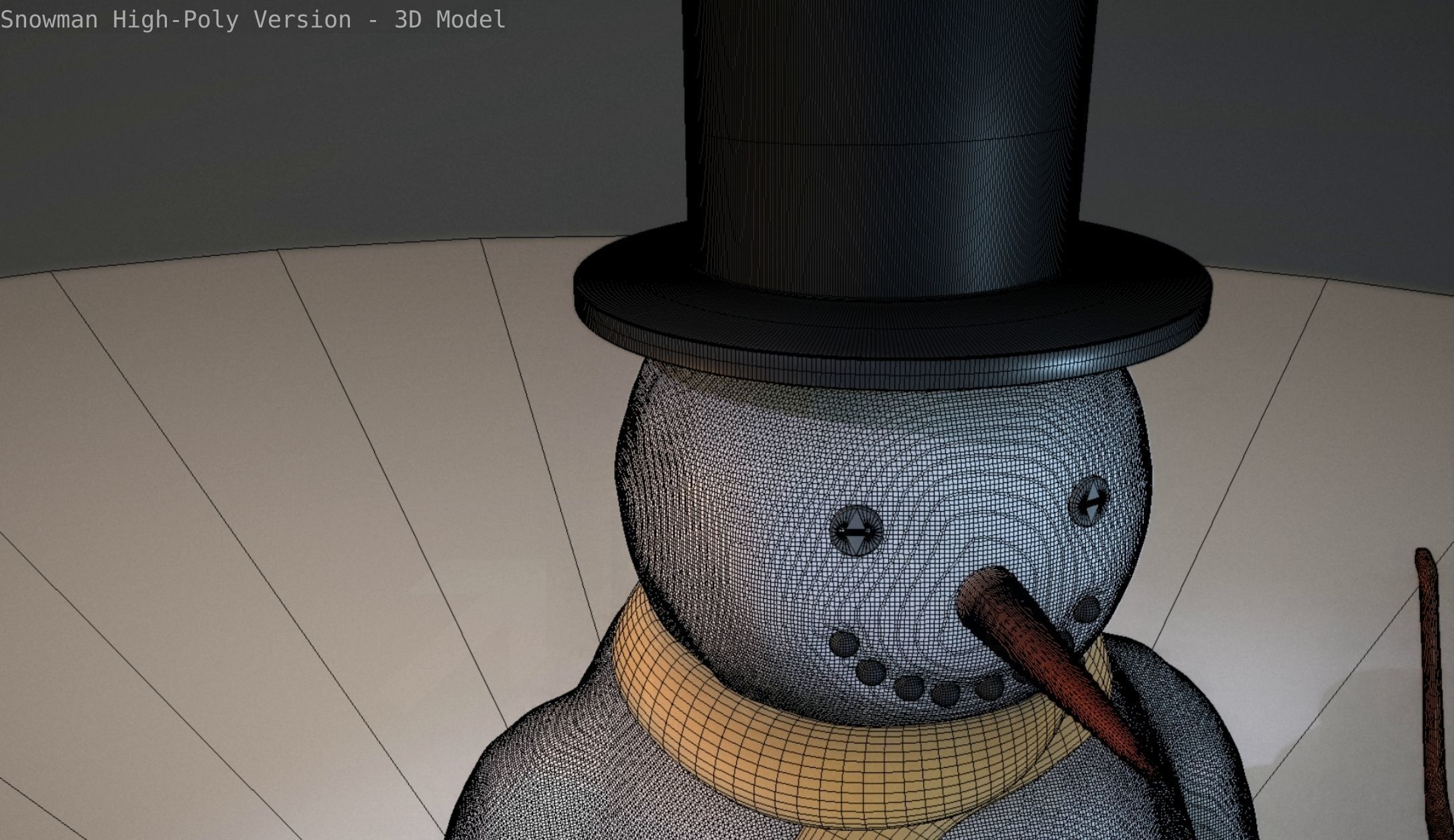 Snowman High-Poly-Version 3D model_78