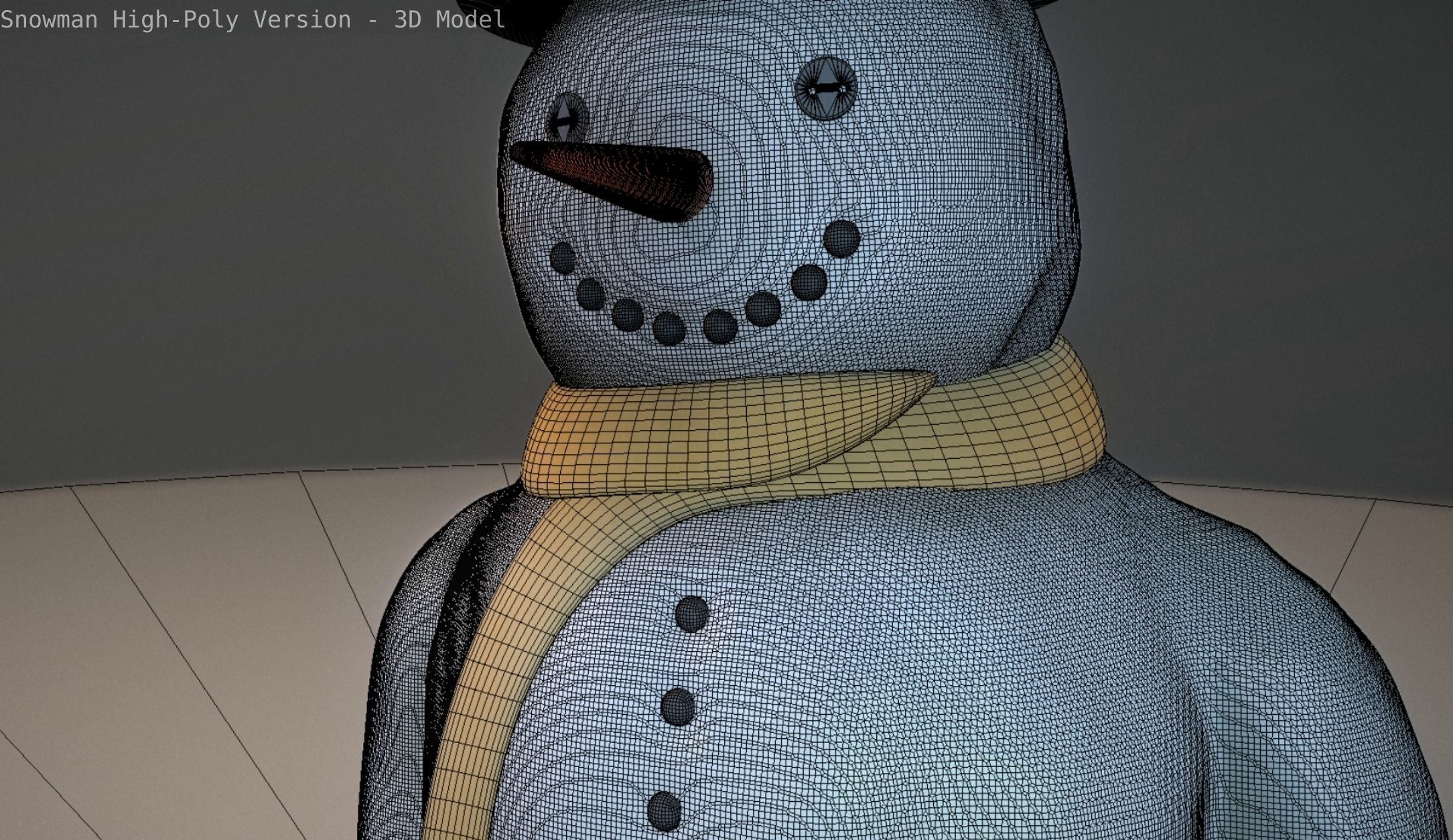Snowman High-Poly-Version 3D model_75