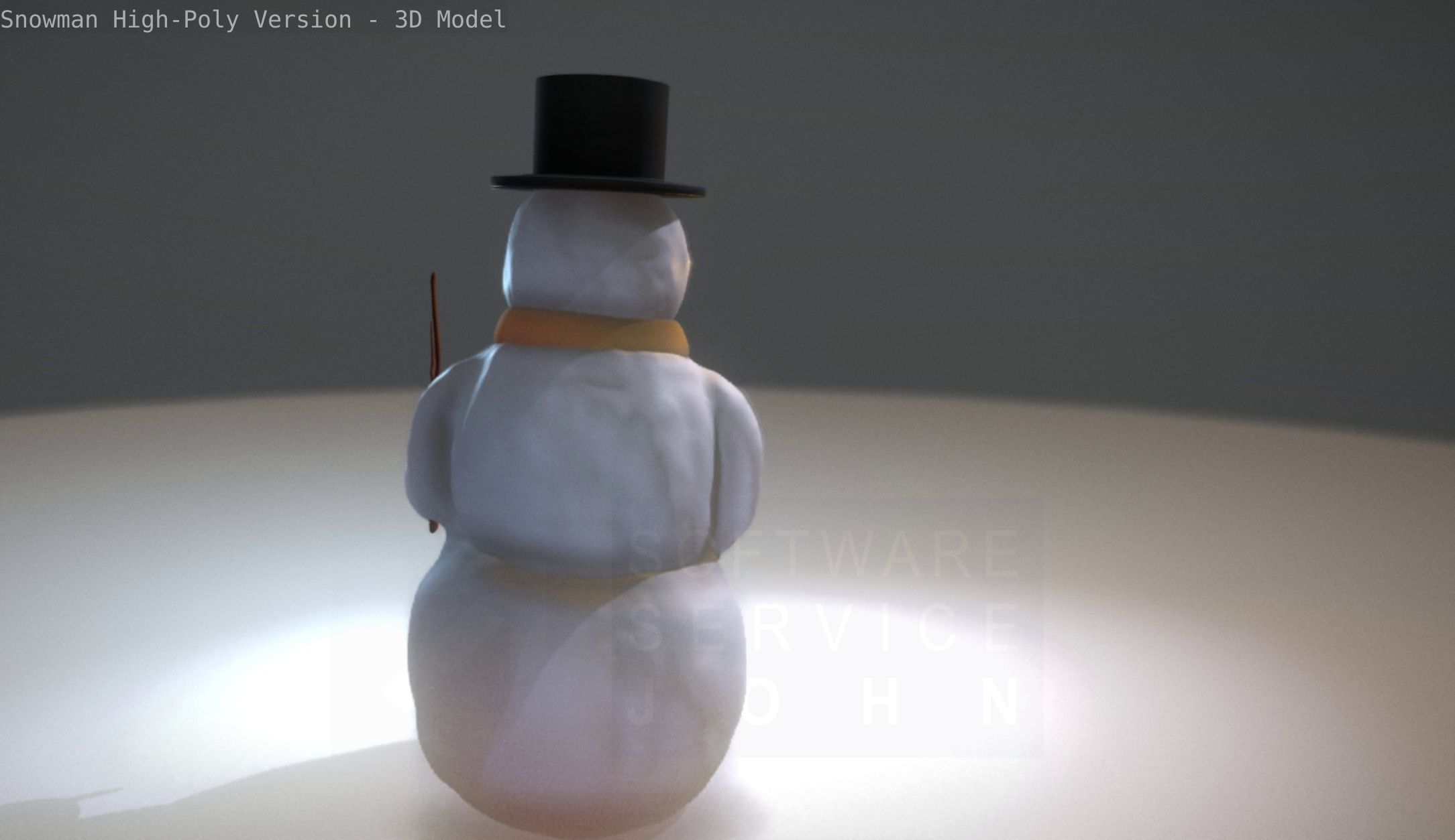 Snowman High-Poly-Version 3D model_47