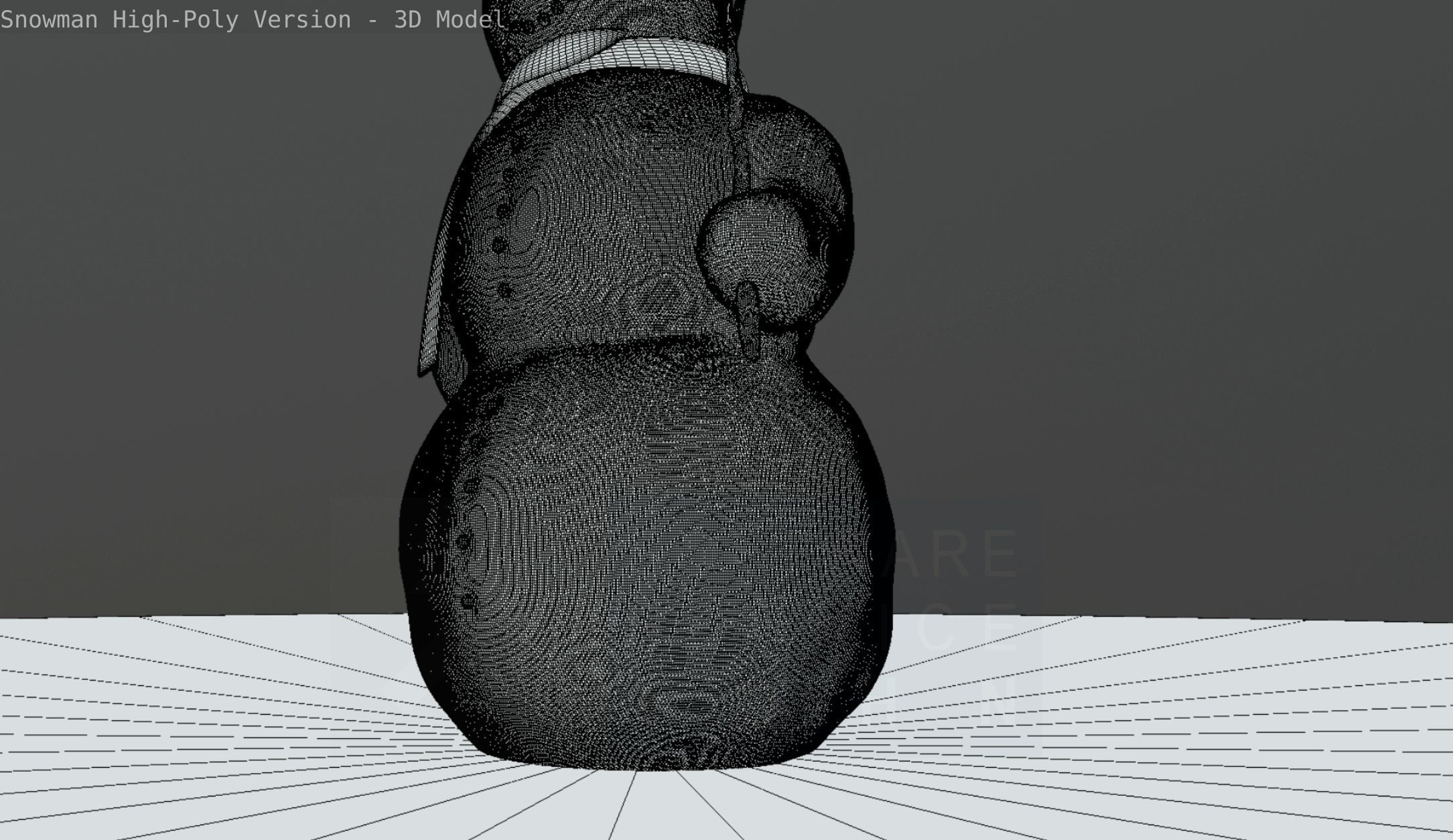 Snowman High-Poly-Version 3D model_56