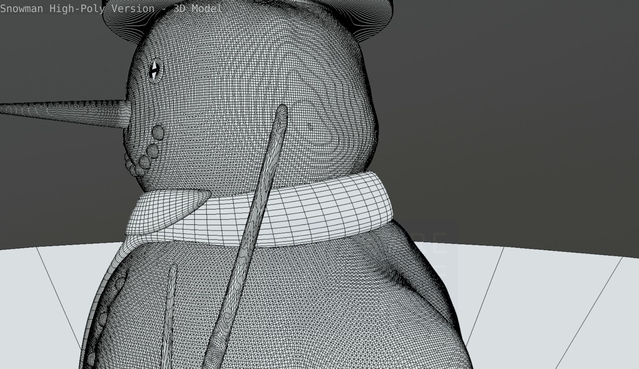 Snowman High-Poly-Version 3D model_80