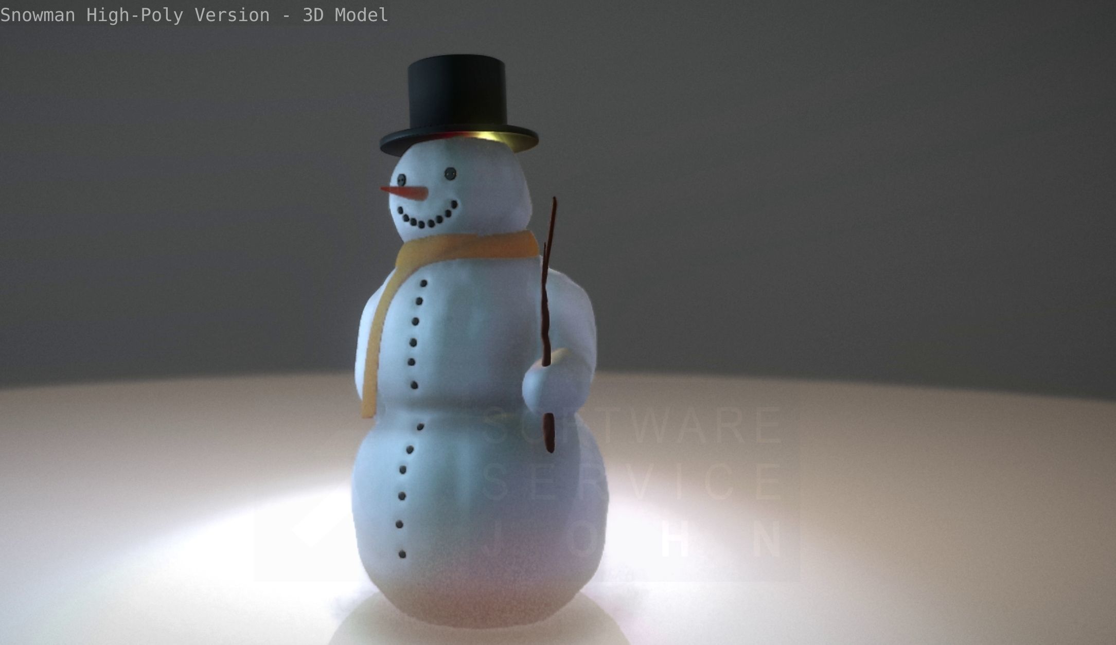 Snowman High-Poly-Version 3D model_71