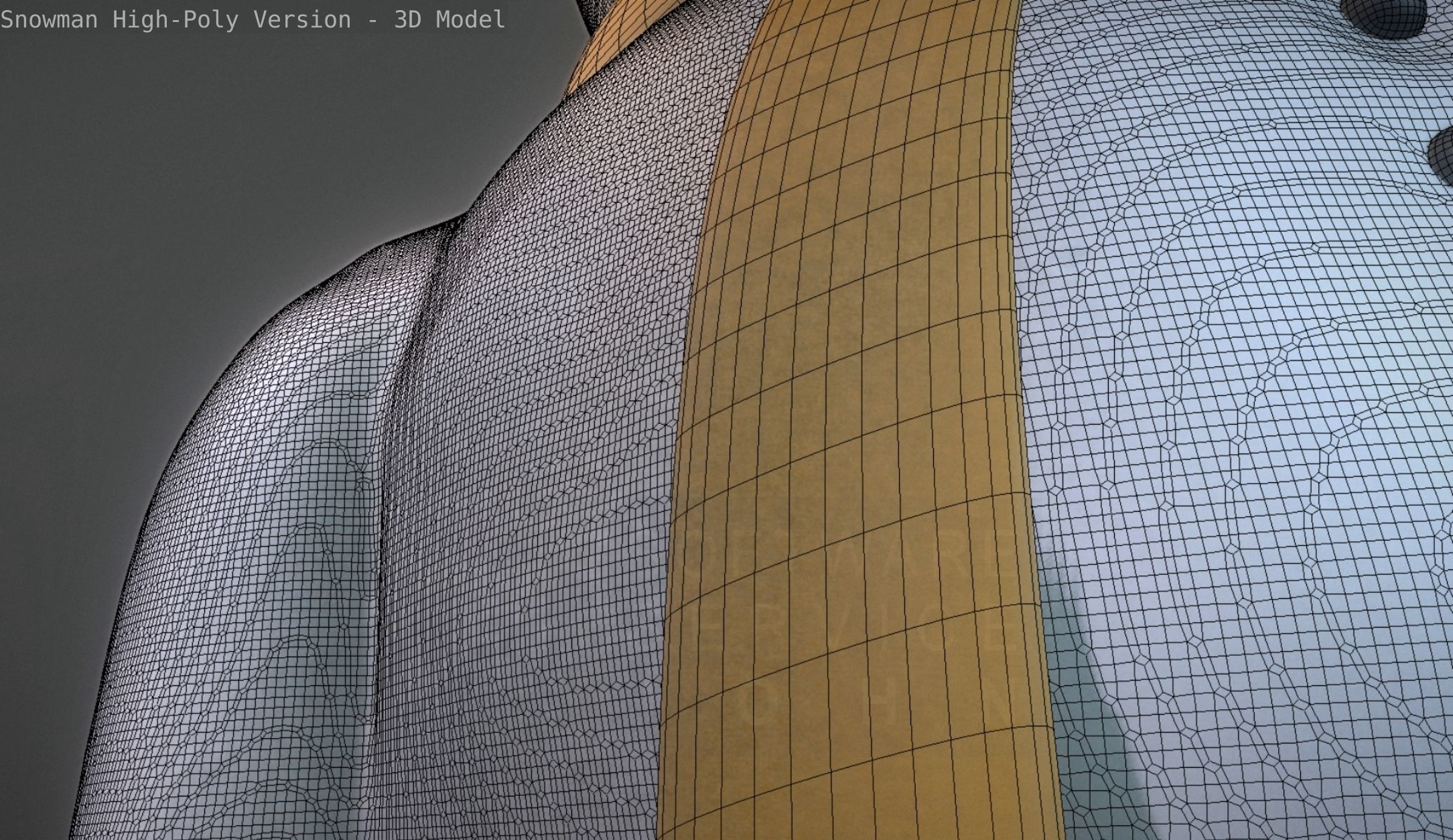 Snowman High-Poly-Version 3D model_83